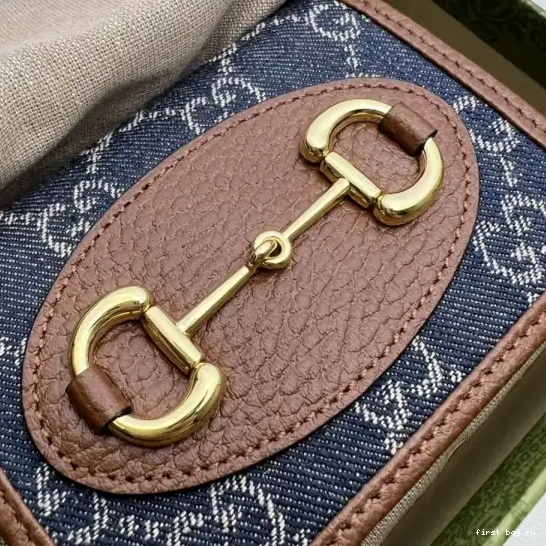 First bag ru card 1955 wallet Gucci Horsebit case 0526
